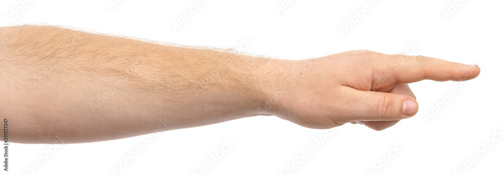 Male hands show gesture isolate on white background. Male hands show gesture isolate on white background.