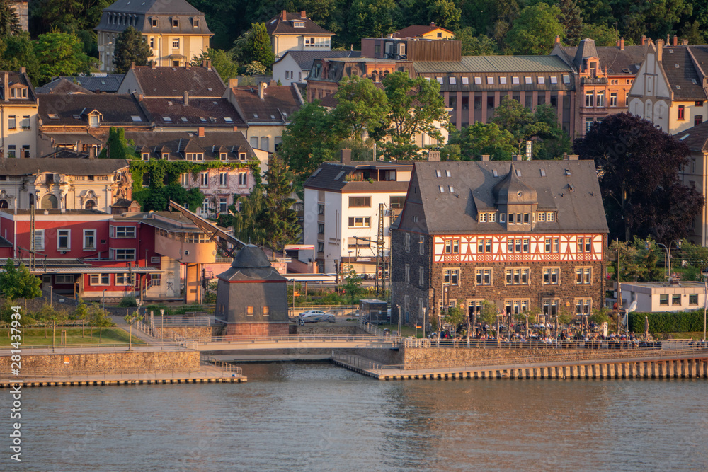 Obraz premium View at the Bingen am Rhein