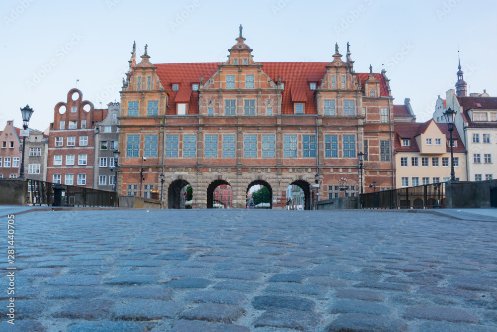 Obraz premium travel photo of old gdansk city, europ architecture 