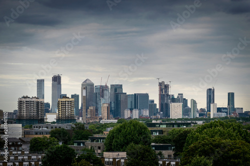 London cityscape with modern buildings
