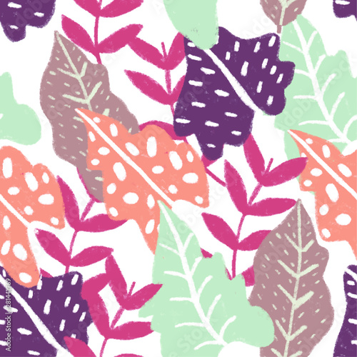Vector illustration of a seamless floral pattern in spring for Wedding, anniversary, birthday and party. Design for banner, poster, card, invitation and scrapbook vibrant color