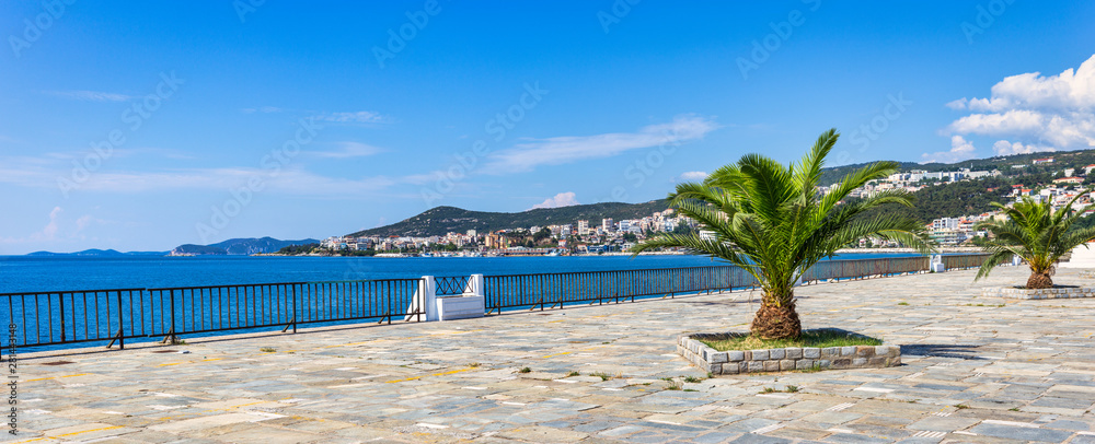 Panoramic photo of Kavala town