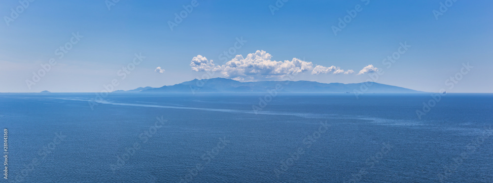 Panoramic photo of Thassos island Panoramic photo of Thassos island
