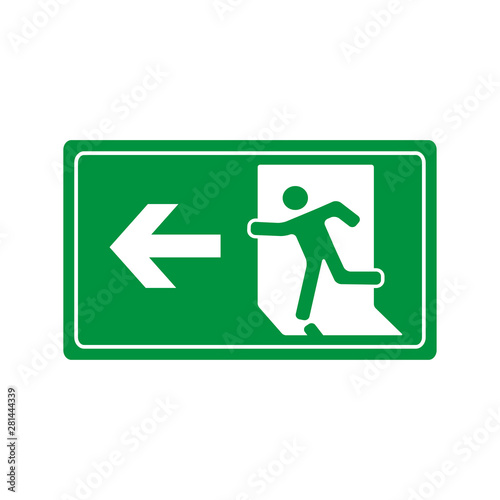 Wallpaper Mural fire exit icon vector design template Torontodigital.ca