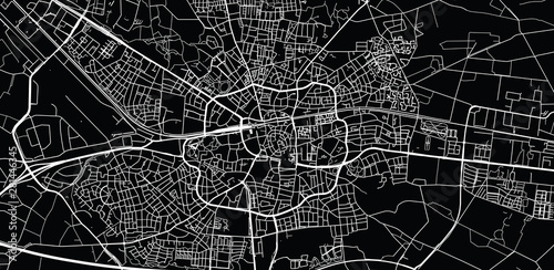 Obraz na płótnie Urban vector city map of Enschede, The Netherlands