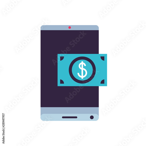 smartphone device with bill dollar application