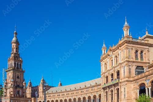 Plaza de Espana square in Seville, Spain.