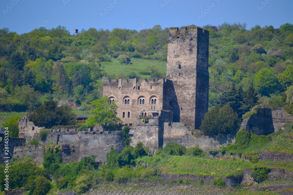 Gutenfels Castle on the Rhine Rive