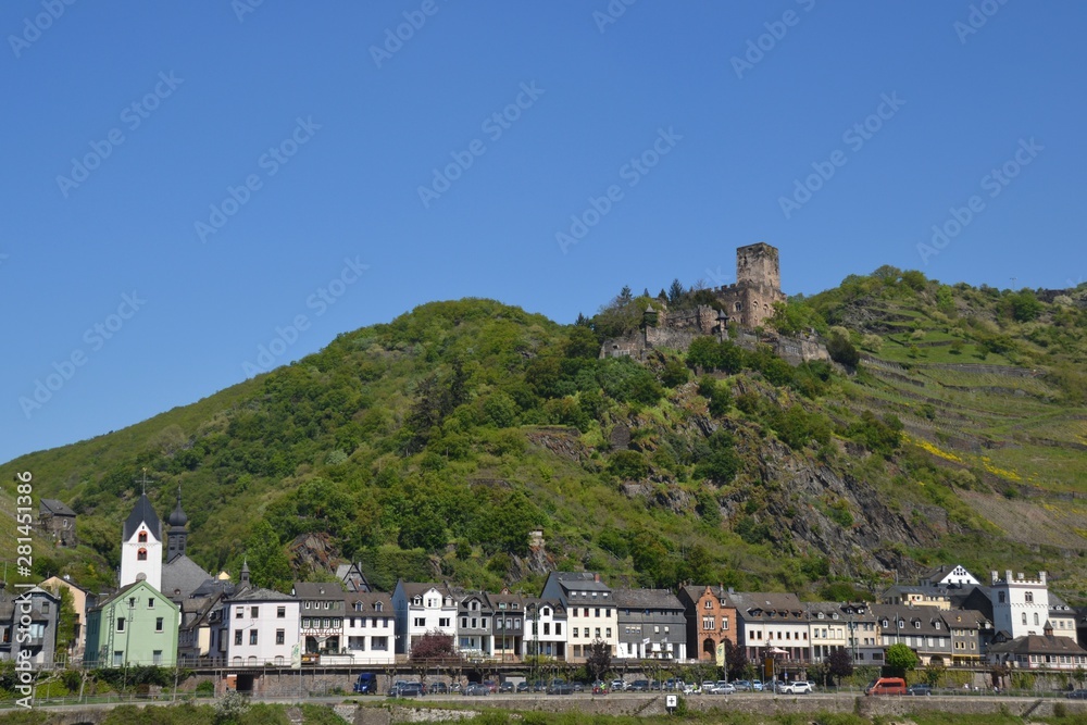 Gutenfels Castle on the Rhine Rive