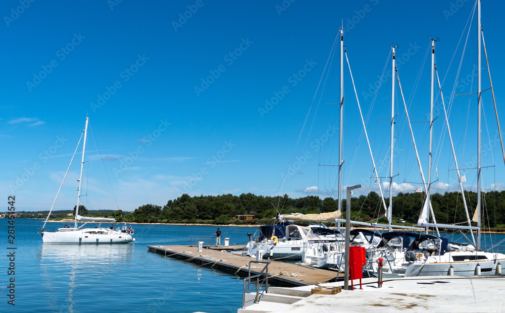 Obraz premium Hafen Premantura, Istrien, Kroatien