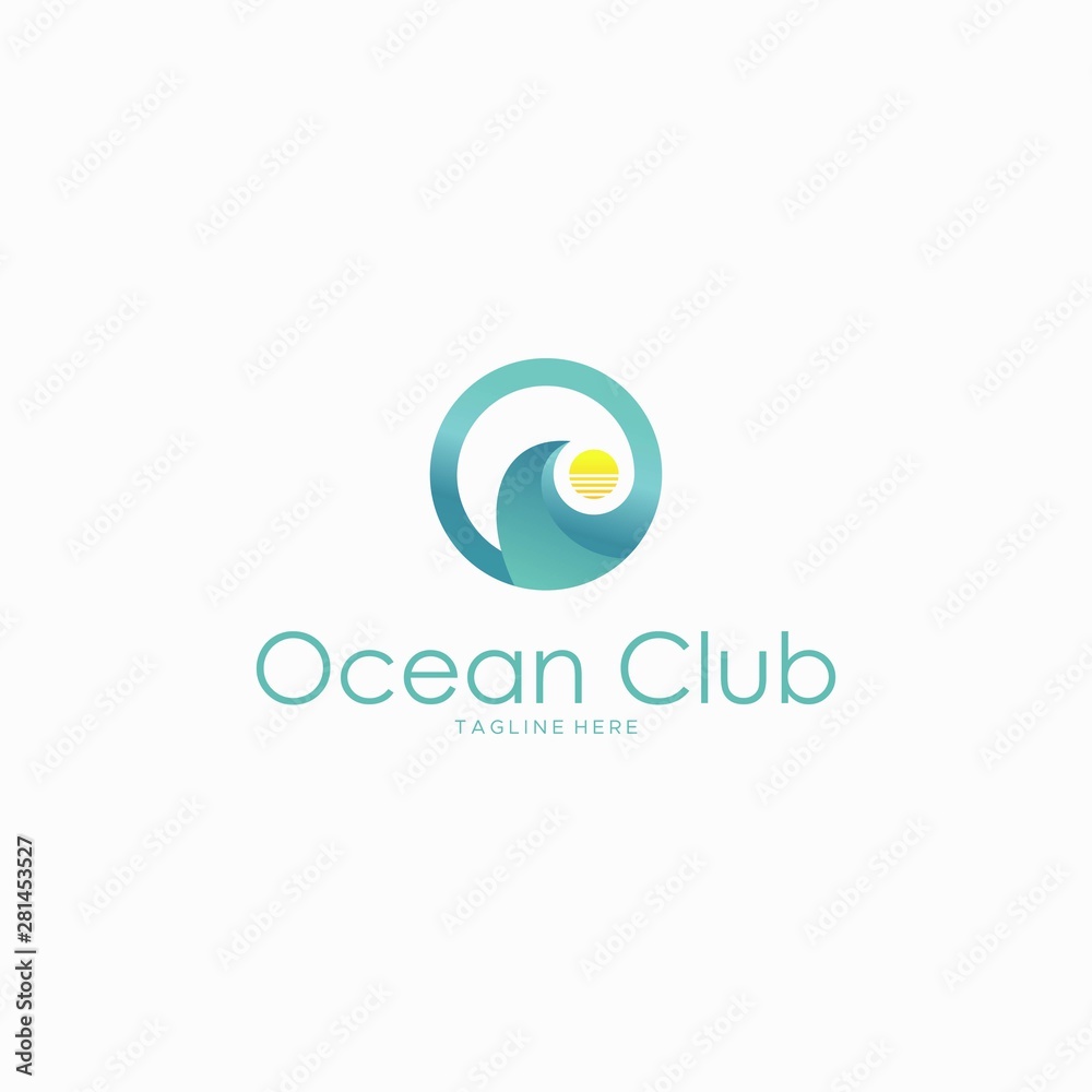 THE OCEAN CLUB LOGO DESIGN