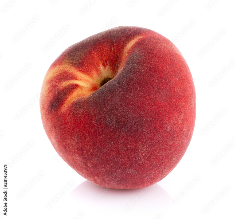 Peach isolated on white background Peach isolated on white background