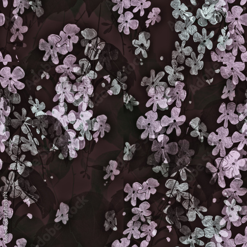 Blossom seamless pattern