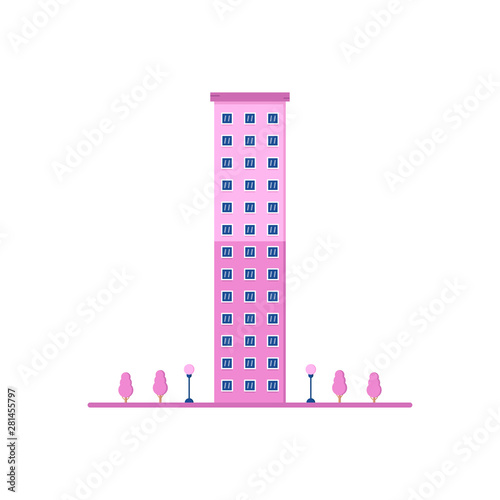 multi-storey building of 13 floors