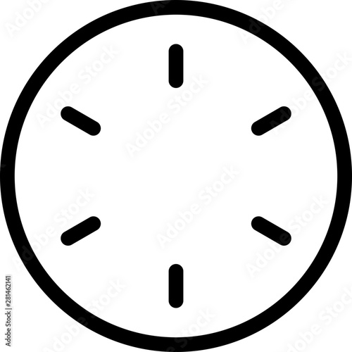 Classic analog wall clock mechanism timepiece hanging