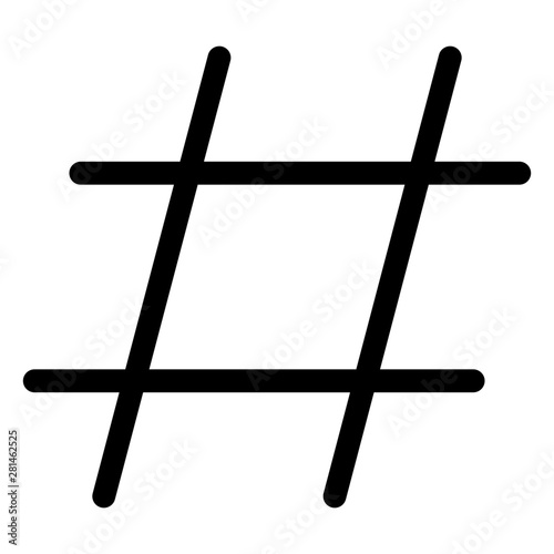 hashtag sign used on social media websites