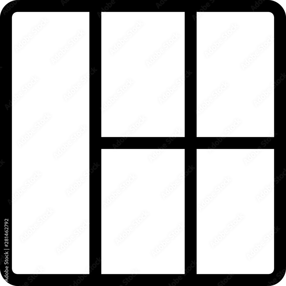Left bar layout with vertical column design Left bar layout with vertical column design