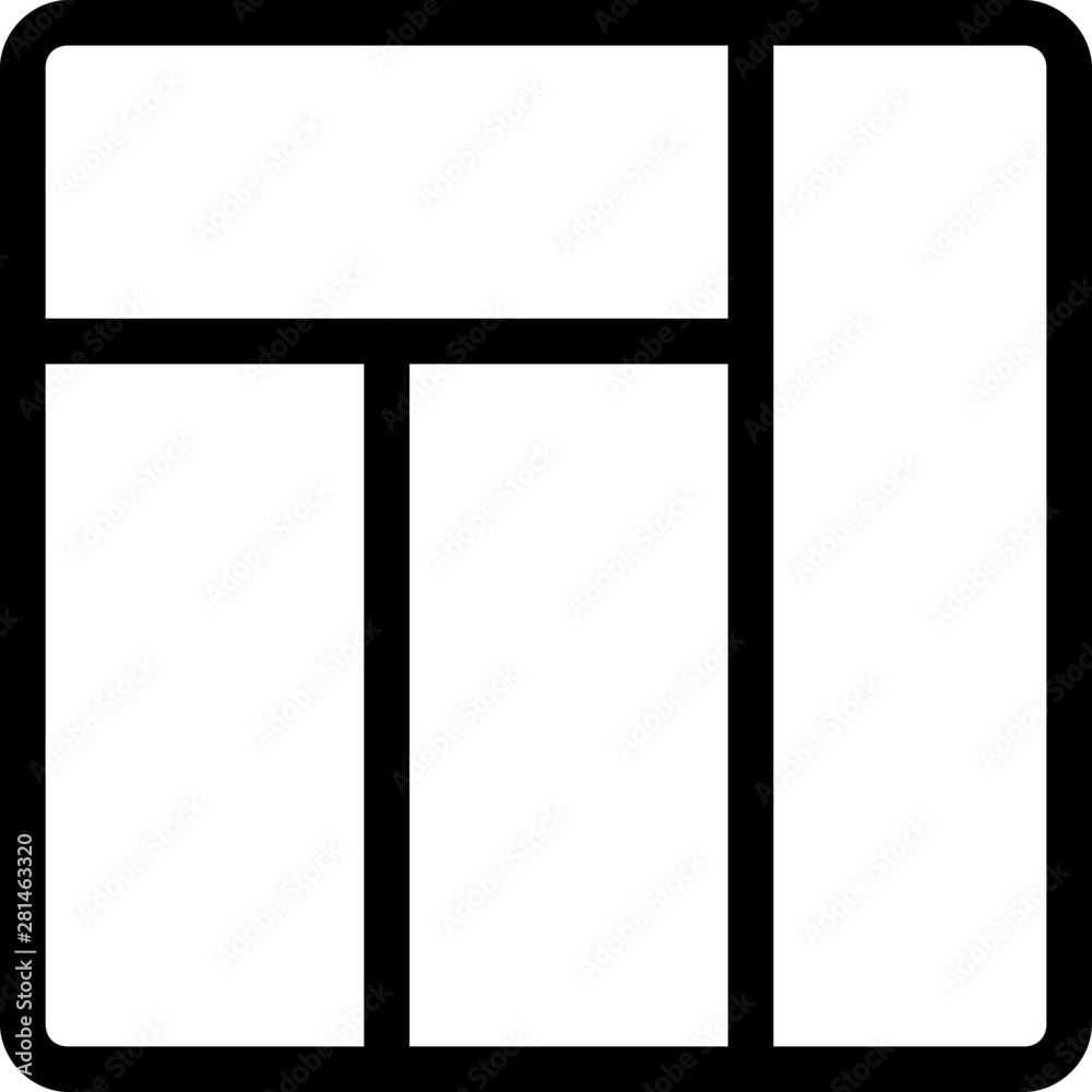 Top and right vertical column header space Top and right vertical column header space