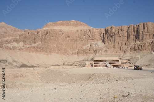 The Mortuary Temple of Hatshepsut, also known as the Djeser-Djeseru, Egypt  photo