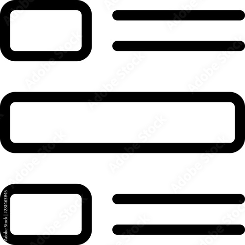 List of digital component drawing with dimension reference