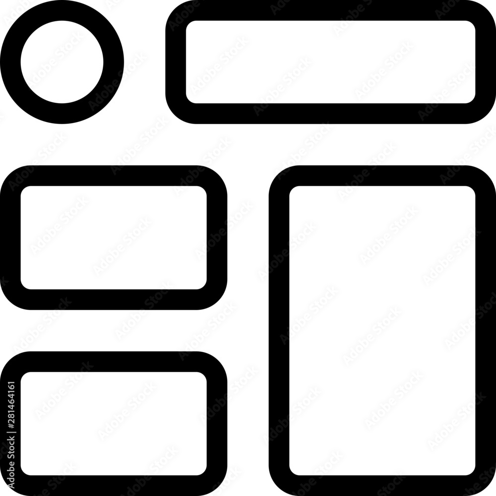 Multiple shapes and sizes of construction materials layout Multiple shapes and sizes of construction materials layout
