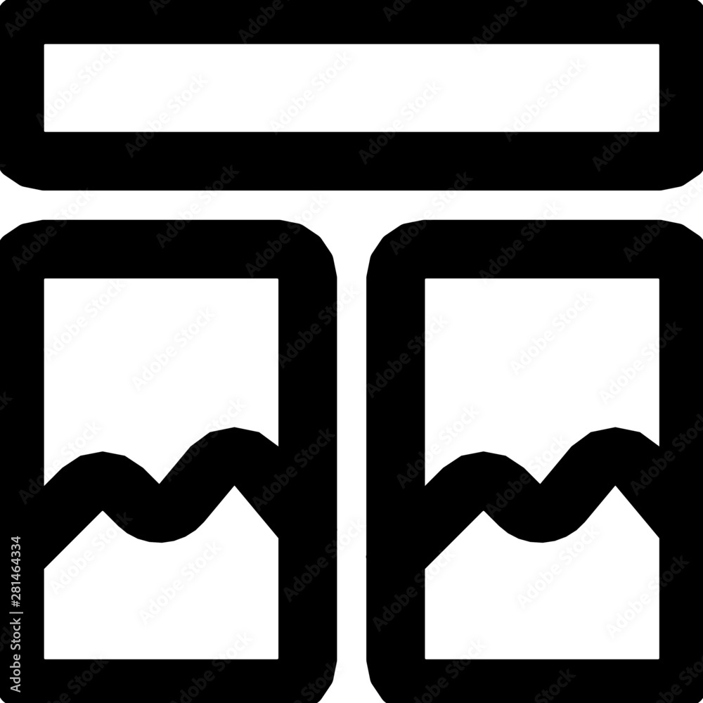 Heading title space for sample images layout