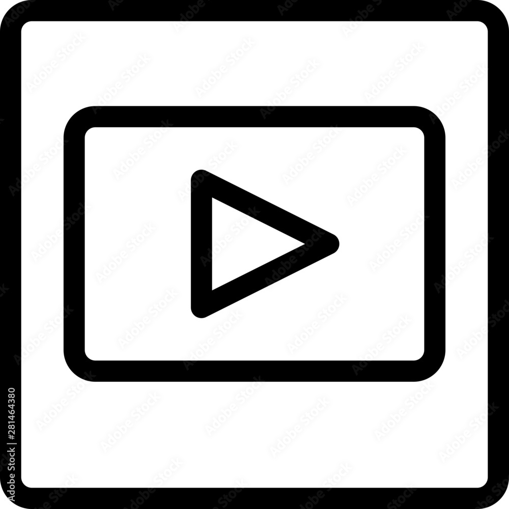 Streaming play icon isolated on white background Streaming play icon isolated on white background