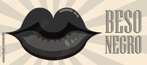 Beso negro black kiss