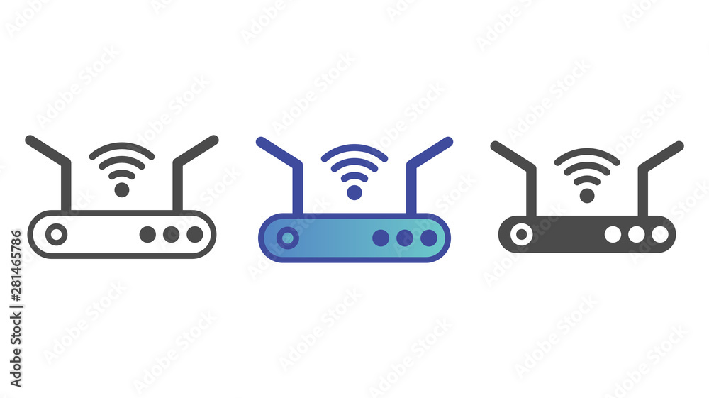 Router vector icon sign symbol Router vector icon sign symbol
