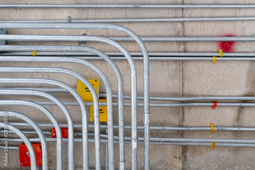 electric conduit and sanitary fire pipe work