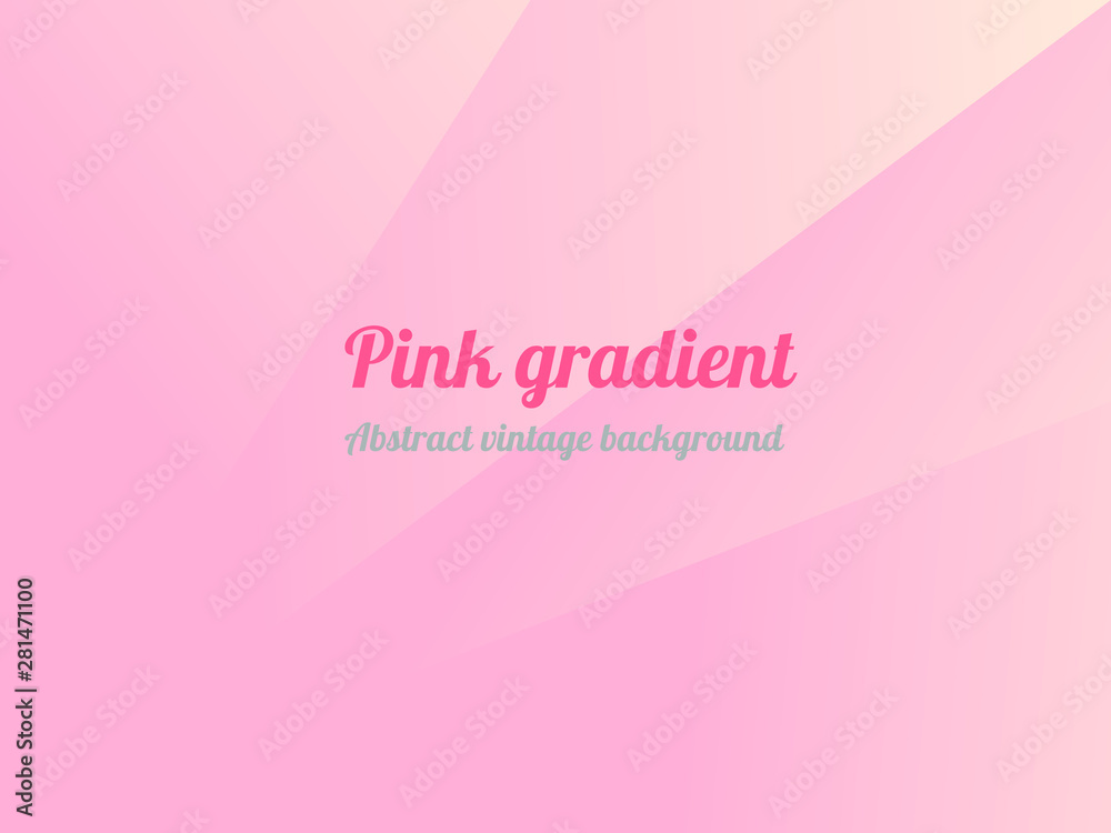The vintage sweet pink gradient color, Pastel abstract background.