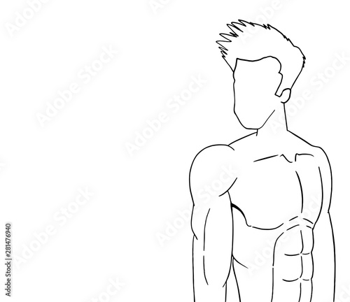 Design of man body draw