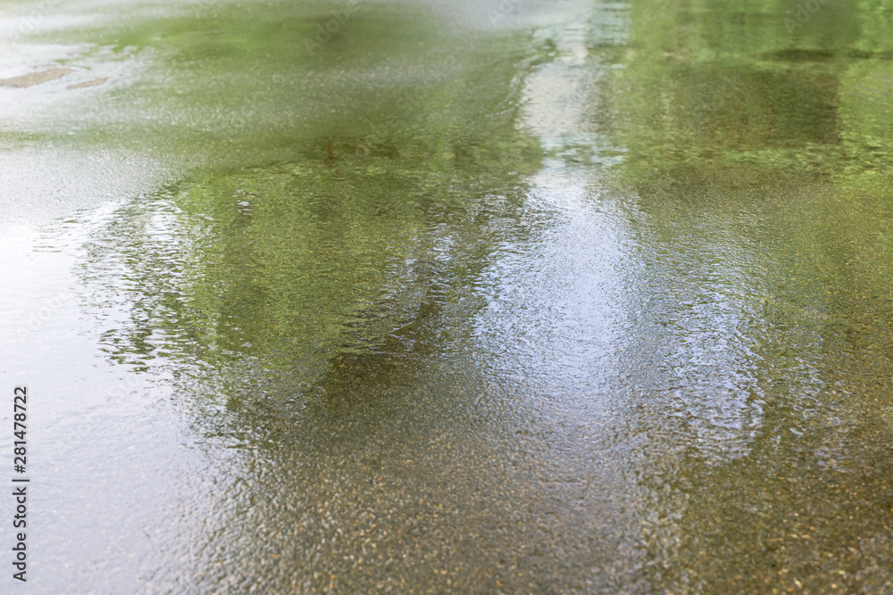 Fototapeta premium Wet asphalt. Background