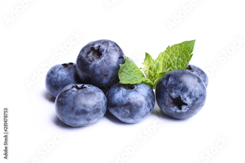 blueberry with mint