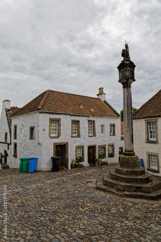 Fototapeta premium Small old house in Culross, Scotland, UK