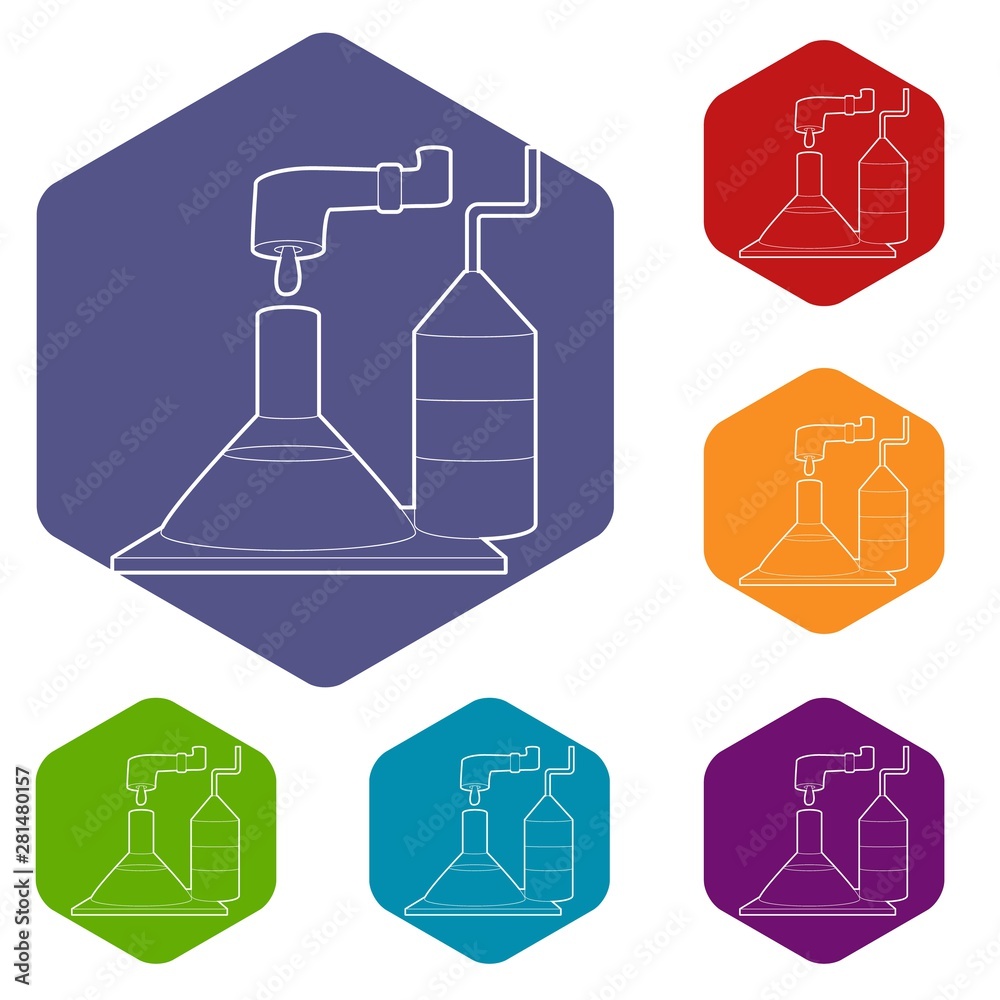 Factory lab icon. Outline illustration of factory lab vector icon for web Factory lab icon. Outline illustration of factory lab vector icon for web