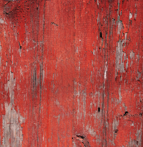 Old painted fence, shabby paint, background and texture © Дмитрий Томилов