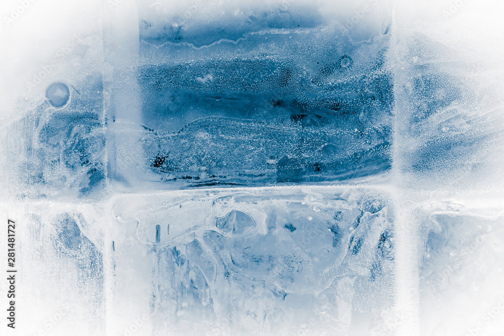 Obraz Textured ice block surface background.