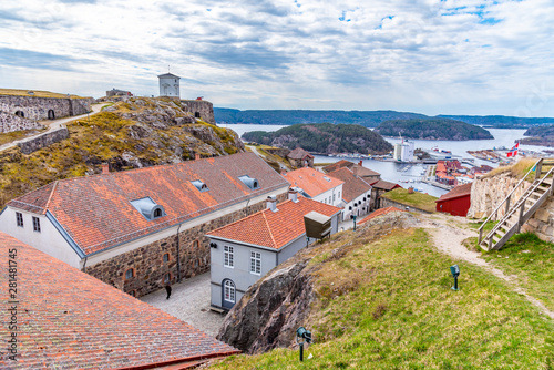 Inner courtyard of fredriksten fortress in Halden, Norway photo