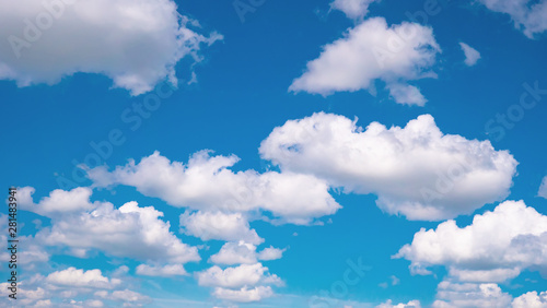 clouds on a background of blue sky