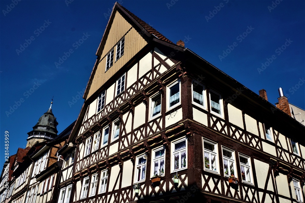 A beautiful half-timbered house in Hannoversch Munden