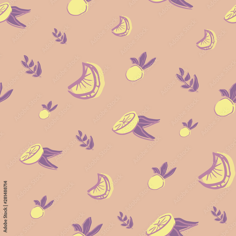 orange leaf seamless repeat pattern deisgn. orange leaf seamless repeat pattern deisgn.