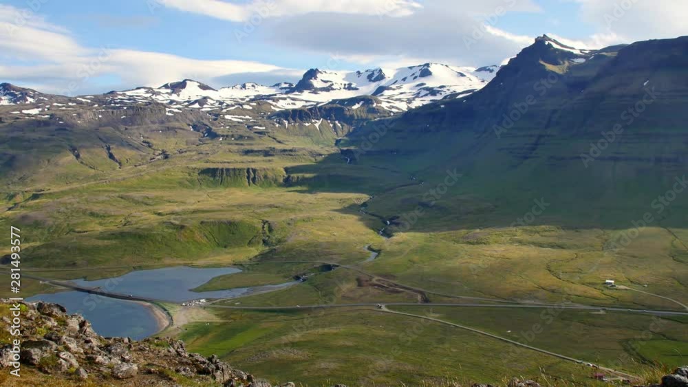 View from Kirkjufell Mountain, Iceland. View from Kirkjufell Mountain, Iceland.