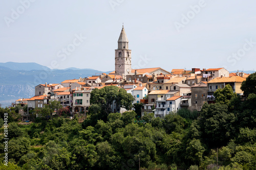 View at Vrbnik, little wine village at Krk, Croatia