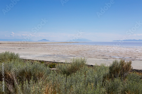 salt lake pink water mineral mud organic nature yellow sand blue sky pinky spiral jelly