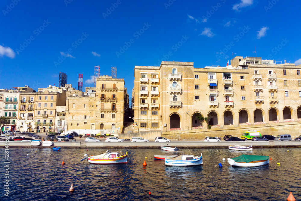 Waterfront of Cospiscua in Malta