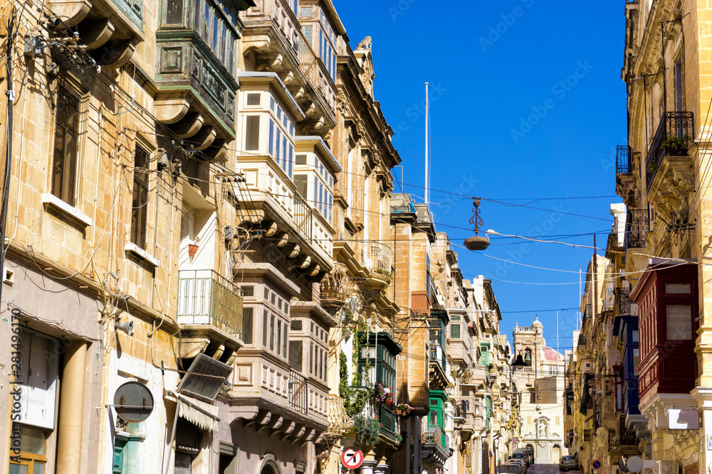 Street Perspective in Senglea, Malta