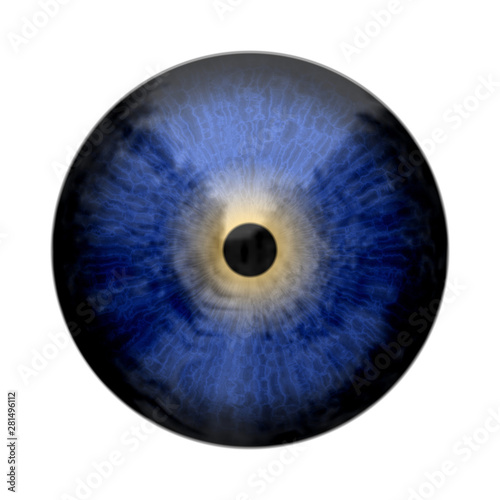 Eye, abstract digitally generated illustration for science, futuristic concepts, as backgrounds etc.