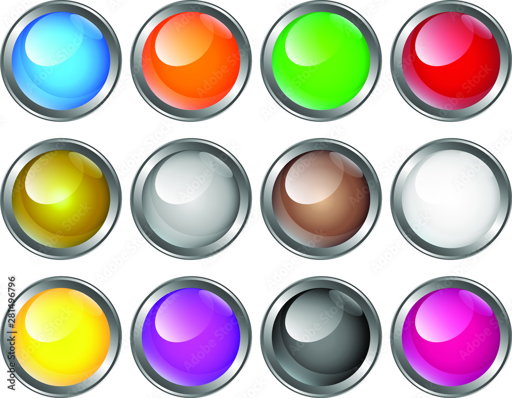 Different led glass buttons or lights Different led glass buttons or lights