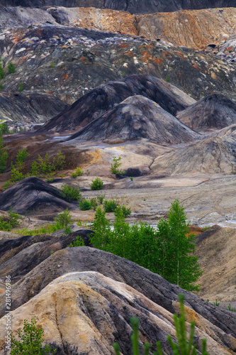 Fotografie landscape of clay refractory mining hills